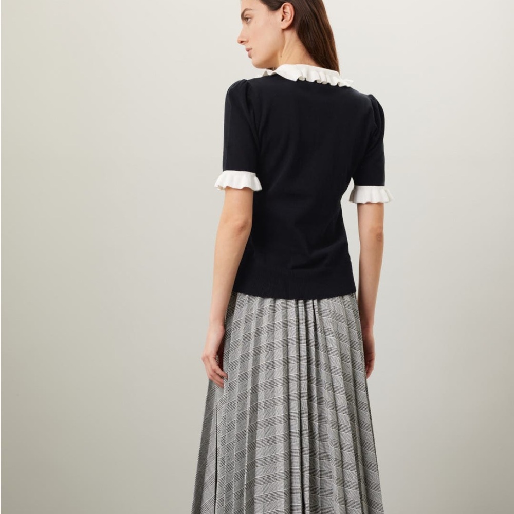 CeCe Ruffle Collar Polo - Picture 4 of 8